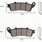 disk brake pads MCB 692 ABE approved