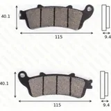 Disk brake pads MCB 693 ABE approved
