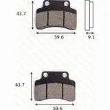 disk brake pads MCB 694 ABE approved