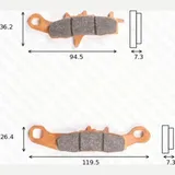 disk brake pads MCB 697 RSI not homologated