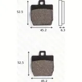 disc brake pad MCB 701 homologated