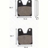 Bremsklötze Scheibenbremsbeläge MCB 702 mit ABE