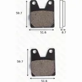 disk brake pads MCB 702 SH ABE approved