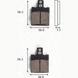 disk disk brake pads MCB 708 ABE approved