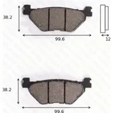 Bremsklötze Scheibenbremsbeläge MCB 722 LF mit ABE