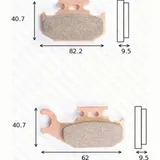 disk brake pads MCB 723 SI ABE approved