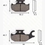 Bremsklötze Scheibenbremsbeläge MCB 724 SI mit ABE