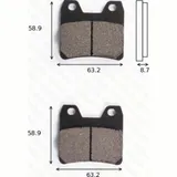 Bremsklötze Scheibenbremsbeläge MCB 725 mit ABE