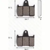 Bremsklötze Scheibenbremsbeläge MCB 729 mit ABE