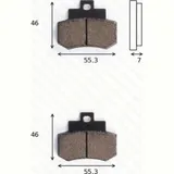 Disc brake pads MCB 733 LF homologated