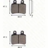 disk brake pads MCB 735 ABE approved