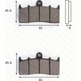 disk brake pads MCB 736 ABE approved