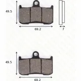 disk brake pads MCB 737 ABE approved