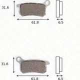 disk brake pads MCB 740 SI ABE approved