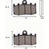 Bremsklötze Scheibenbremsbeläge MCB 748 mit ABE