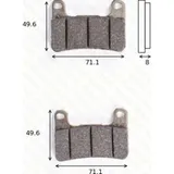 disk brake pads MCB 752 CRQ ECE R90 homologated