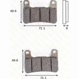 disk brake pads MCB 752 SCR