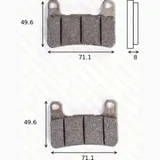 disk brake pads MCB 752 SV ABE approved