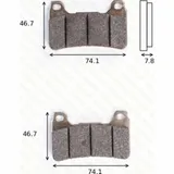 Bremsklötze Scheibenbremsbeläge MCB 755 CRQ ECE R90 homologiert