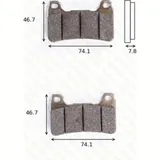 Bremsklötze Scheibenbremsbeläge MCB 755SV mit ABE