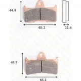 disk brake pads MCB 756 SI ABE approved
