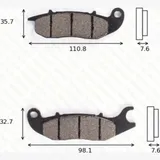 disc brake pad MCB 759 homologated