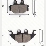 disc brake pad MCB 760 SI homologated