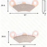 disc brake pad MCB 761 SI homologated