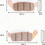disc brake pad MCB 764 SH homologated