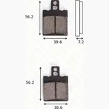 Disc brake pads MCB 775 homologated