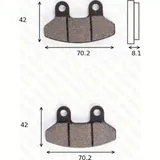 Bremsklötze Scheibenbremsbeläge MCB 779 mit ABE