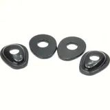 SHIN YO mounting plates INDY SPACER for mini-winker for Suzuki, black, Set, GSXR 600/750/1000 ab 01, Bandit 600/1200/1200S ab 01