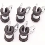 pipe clamp gummed 6mm (5 pieces)