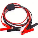 Booster cable with safety wiring - clamp / clamp 1,4m