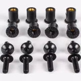aluminium fairing fairing screws with M5 rubber nuts and plastic washers 8 sets