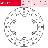 brake disc, fixed MST 351