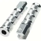 footrest set round Alu