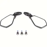 Lenkerspiegel SHIN YO Spiegel BOOSTER 2, Nylon/ABS, schwarz, M10 Rechtsgewinde, incl. 1 extra Adapter M10 Linksgewinde f. für: YAMAHA, Paar, E-geprüft