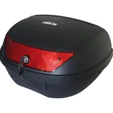 SHIN YO Top Case NAPOLI, schwarz, 48 Liter mit Montageplatte, Stauraum für 2 Helme