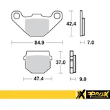 Bremsbeläge für KX80 '88-96 + RM80 '86-95