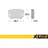 Bremsbeläge für KTM450/505/525SX-XC ATV '08-11