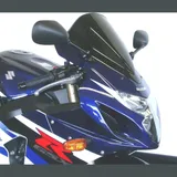 Racing windscreen black 380x320mm with ABE
