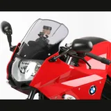Touring windshield black 345x360mm with ABE