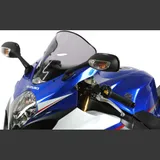 Racing windscreen smoke grey 290x345mm with ABE