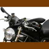 windscreen original form, black, 155mm homologated