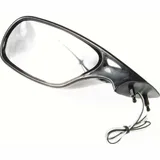Mirror left, black with LED indicator