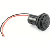 USB built-in socket with voltage transformer 12 V=/5V=, 2x2500 mA