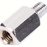 Adapter 8 mm outer thread left turning/ 8 mm inner thread(mirror) right turning thread - chrom