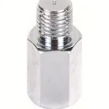 Lenkerspiegel Spiegeladapter 10 mm Aussengewinde linksgew./ 10 mm Innengewinde (Spiegel) rechtsgew. Chrom