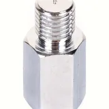 Adapter 10mm outer thread / 8mm inner thread chrome right turn thread